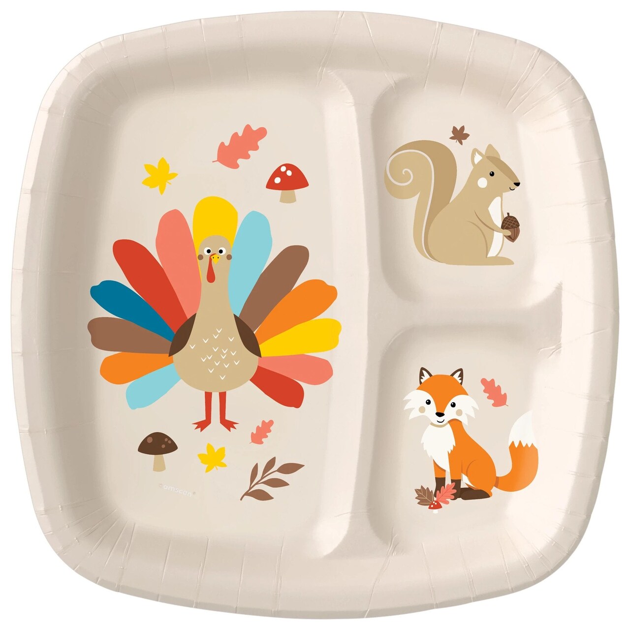 Kids top thanksgiving plates